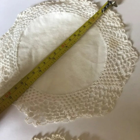 Crochet Lace  Doilies Placemats and Coasters Lot of 6 Vintage - Picture 10 of 10